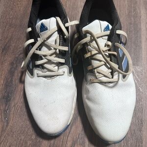 Adidas White and Black Gold Shoes with Classic Design